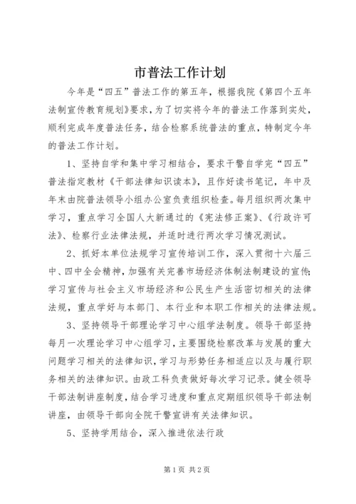 市普法工作计划 (3).docx