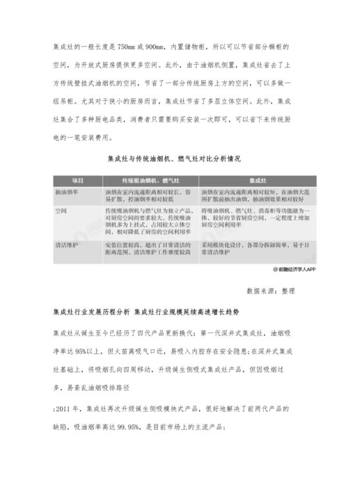 中国集成灶行业市场分析行业规模延续高速增长趋势-线下渠道仍是主要销量.docx