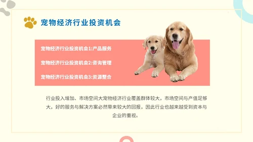 简约实图狗宠物经济行业前景分析报告汇报模板