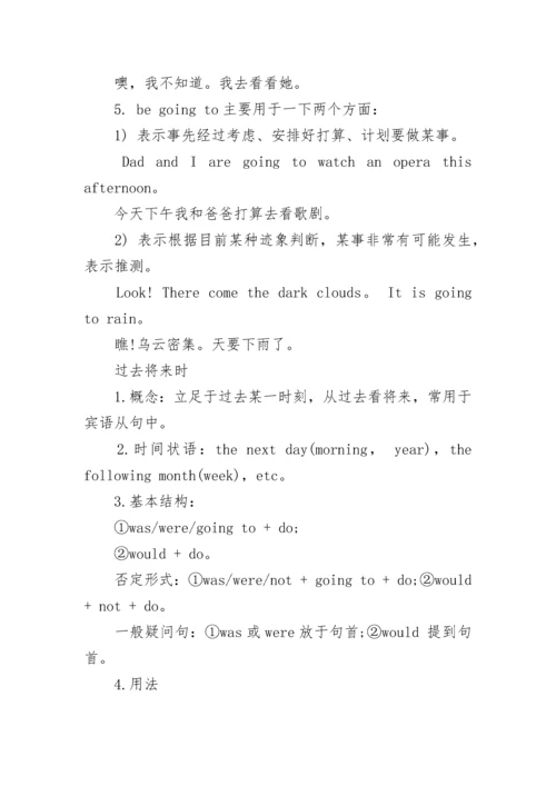 初中英语8大时态总结.docx