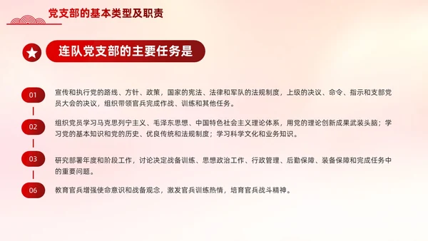 红色党支部基础知识党课党建PPT模板