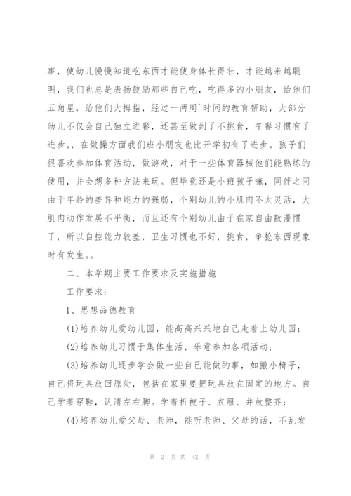幼儿园小班下学期教学计划合集11篇.docx