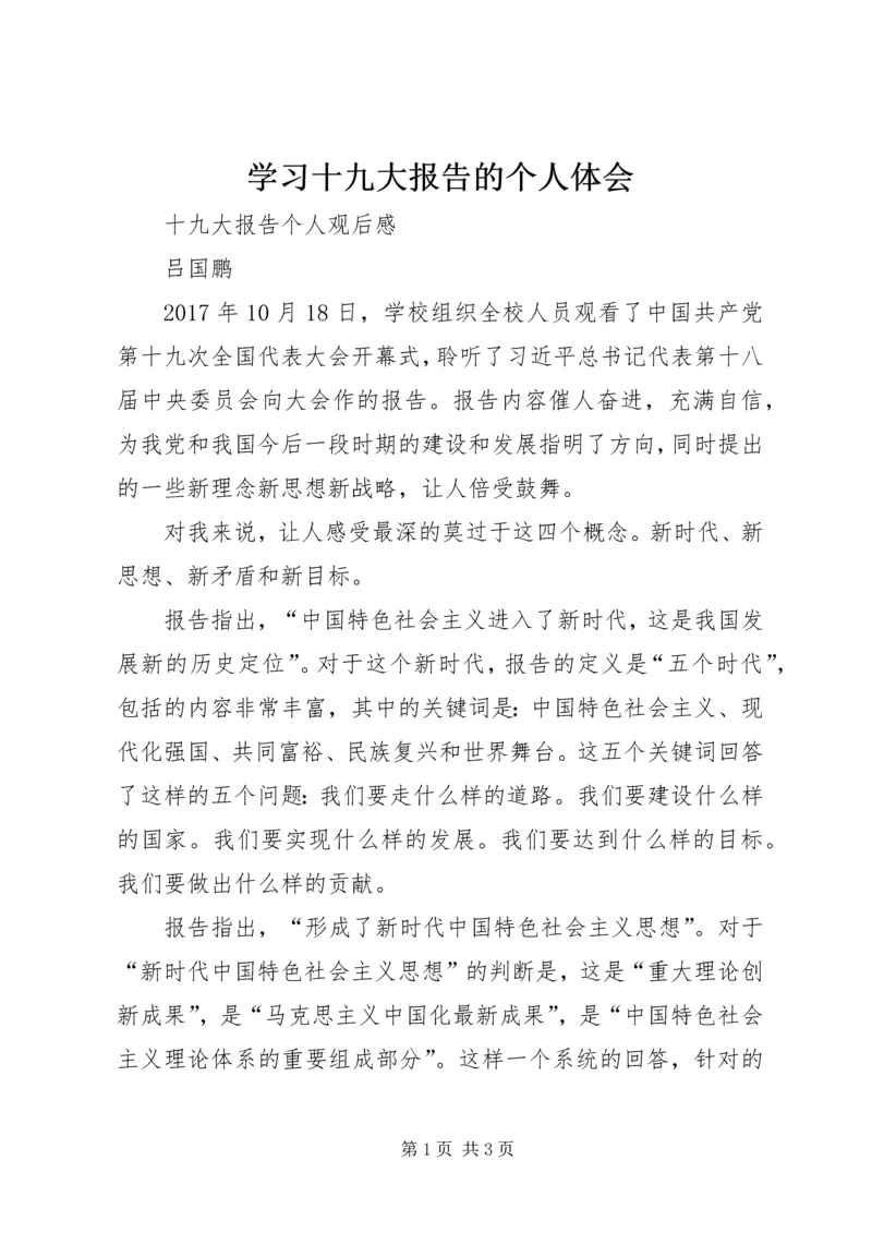 学习十九大报告的个人体会 (4).docx