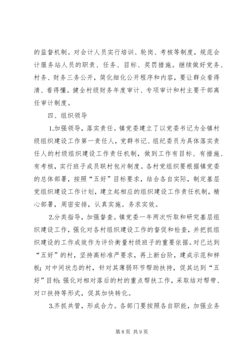 镇关于加强农村基层党组织建设的实施方案 (3).docx