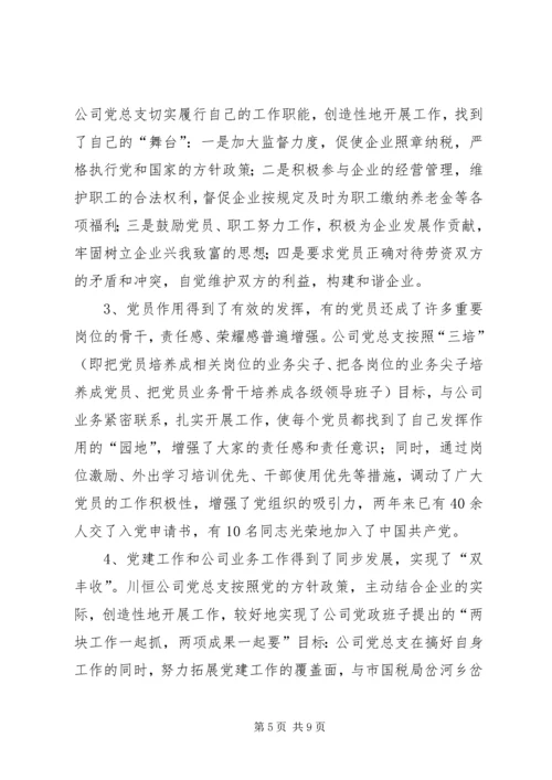 非公企业党建着力点思考.docx