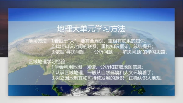人文地理下册大单元整体教学 爱我中华——中华民族的家园 复习课件（25张PPT）