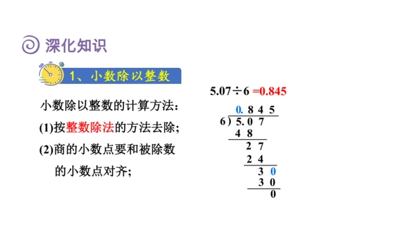 （2022秋季新教材）人教版 五年级数学上册第3单元复习提升：小数除法课件（共49张PPT)