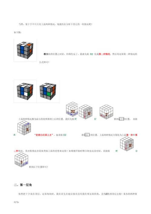 魔方公式口诀+图解教程.docx