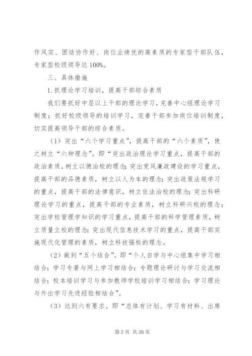 学校加强领导班子建设提高干部队伍素质实施意见.docx