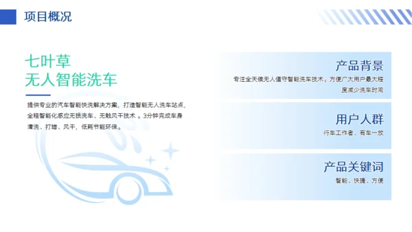 智能洗车项目计划书通用PPT