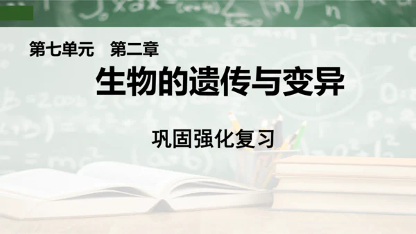 第2章 生物的遗传与变异（复习课件）-八年级生物下册章末知识总结 检测卷（人教版）(共19张PPT)