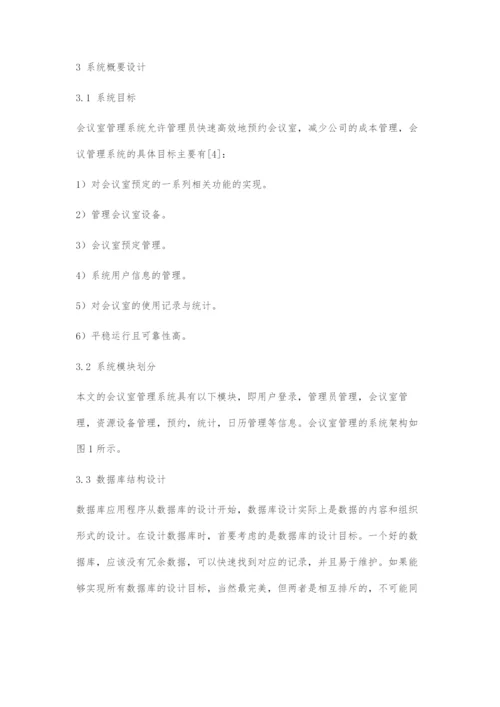 基于J2EE的会议室管理系统的设计与实现.docx