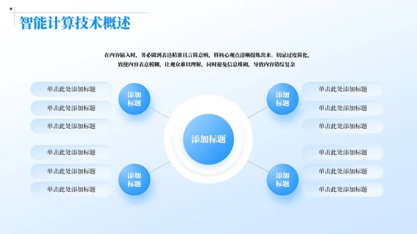 蓝色简约风情境感知中的智能计算