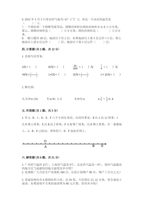 小升初六年级期末试卷（考点提分）.docx
