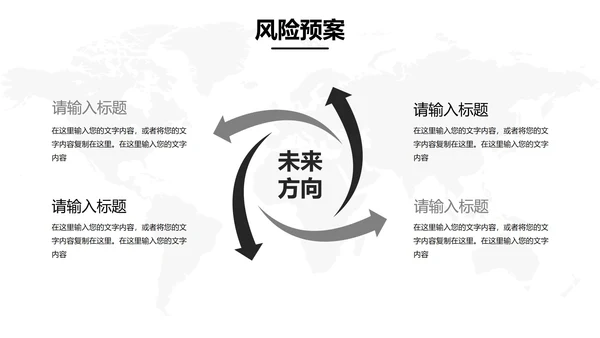 黑白素描市场部门营销策划方案PPT模板