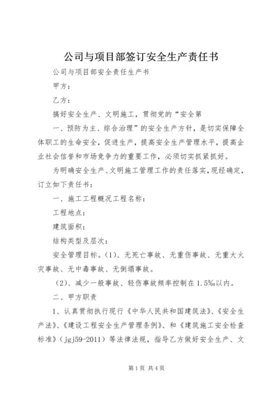 公司与项目部签订安全生产责任书 (4).docx