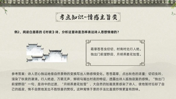 浅色古风高考诗歌鉴赏PPT模板宣传PPT动态PPT