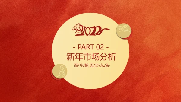剪纸风虎年春节新年工作计划通用PPT模板