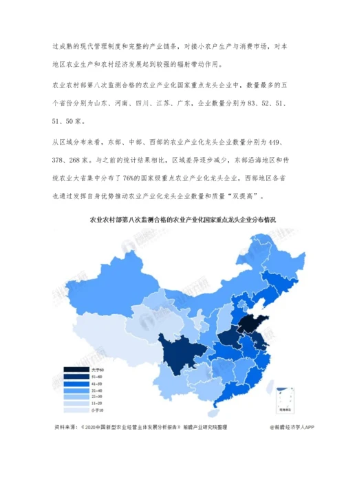 中国农业产业化联合体行业市场竞争格局分析-行业集中度较高.docx