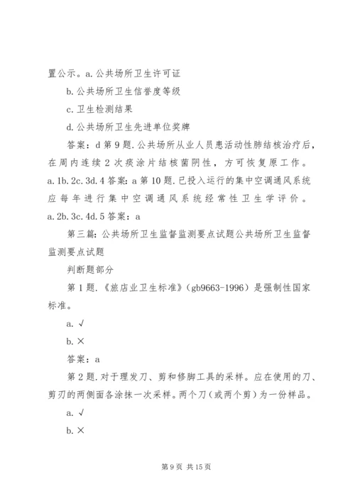 公共场所卫生监督要点.docx