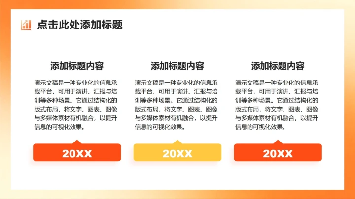 橙黄色商务风岗位工作汇报年终总结PPT模板
