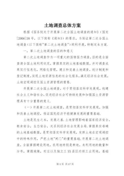 土地调查总体方案.docx