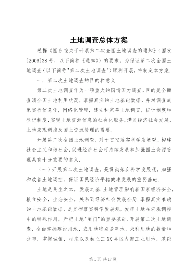 土地调查总体方案.docx