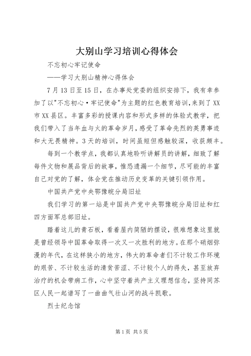 大别山学习培训心得体会 (3).docx