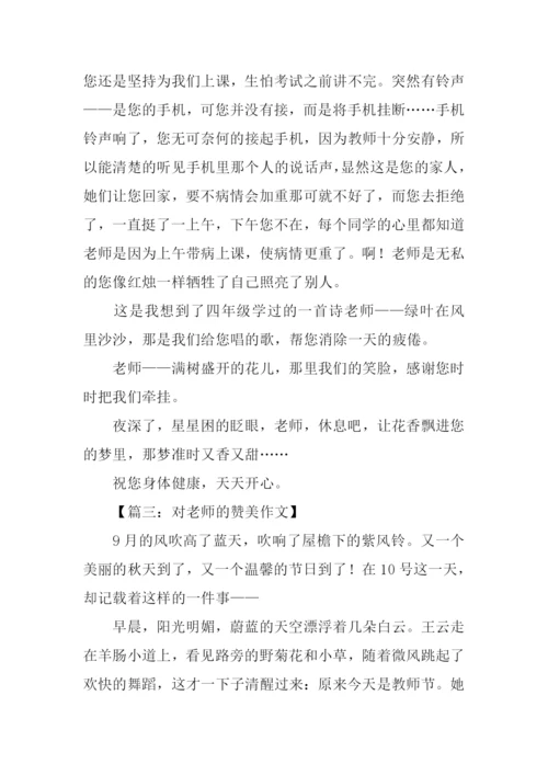 对老师的赞美作文.docx