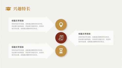 复古简约风研究生复试汇报个人简历自我介绍述职报告ppt模板