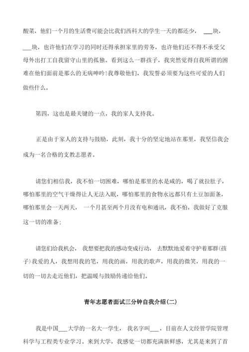 青年志愿者自我介绍范文.docx