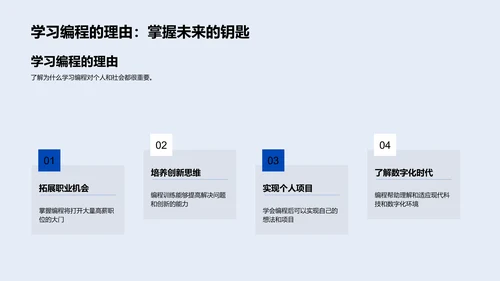 编程基础与实践PPT模板