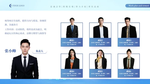 蓝色IT互联网创新创业商业计划书PPT模板