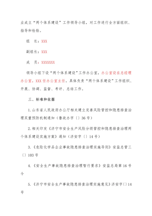 安全生产风险分级管控与隐患排查治理两个综合体系建设实施专业方案.docx