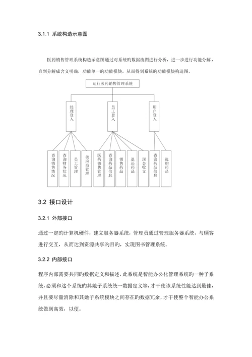 医药销售管理及数据库原理优质课程设计.docx