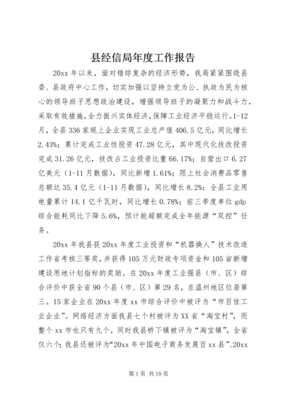 县经信局年度工作报告.docx