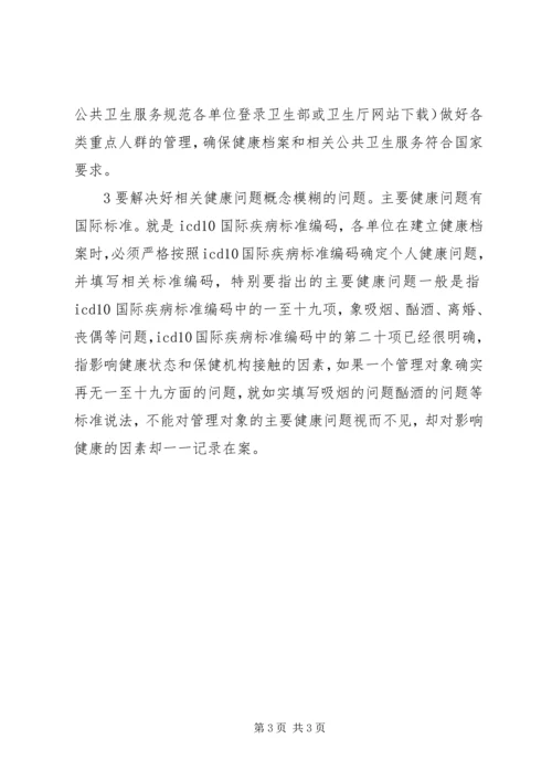 健康档案督查工作报告.docx