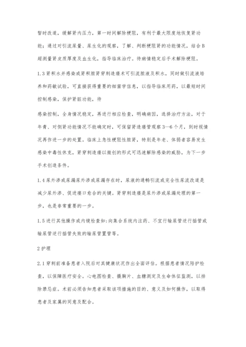 肾穿刺造瘘术的临床应用及护理.docx