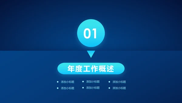 蓝色科技2020年终总结新年计划述职报告PPT