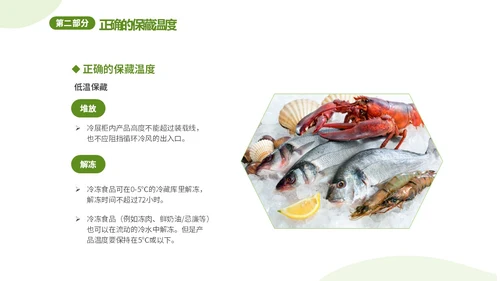 绿色清新简约6月食品安全周食品安全培训课件PPT食品安全宣传周