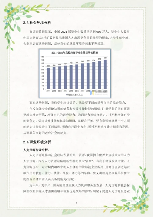 14页6200字人力资源管理专业职业生涯规划.docx