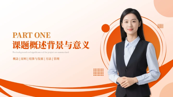 橙红色商务风教师课堂汇报PPT模板