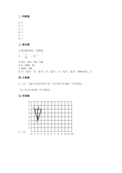 人教版数学五年级下册期末测试卷（满分必刷）.docx