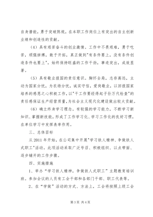 学习铁人精神,争做铁人式职工 (2).docx