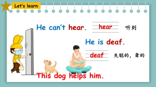 Module 7 Unit 1 He can't see 课件(共31张PPT)