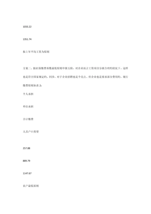 公司保险缴纳方案.docx