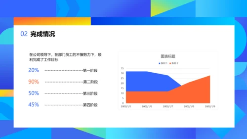 蓝色扁平插画风科技互联网年会盛典PPT模板