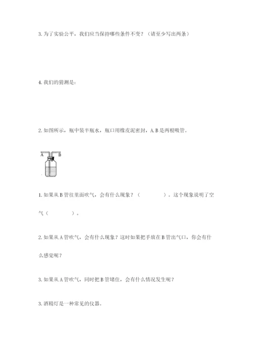 教科版三年级上册科学期末测试卷精品（考点梳理）.docx