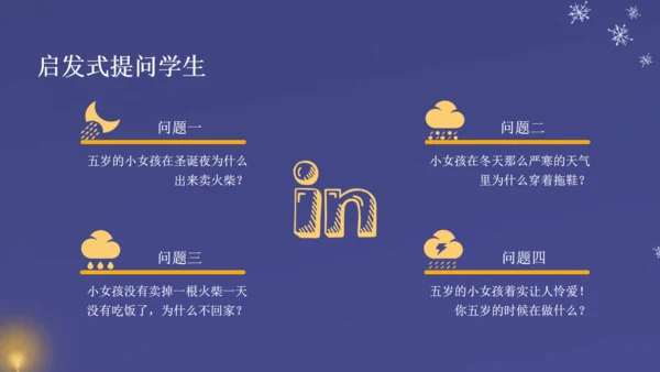 卖火柴的小女孩教师教学课件通用PPT模板