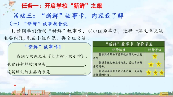 单元起始课：开启校园“新鲜”之旅 课件